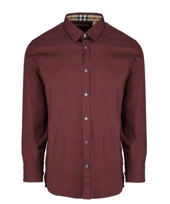 camisas burberry hombre|Burberry burgundy shirtspace.